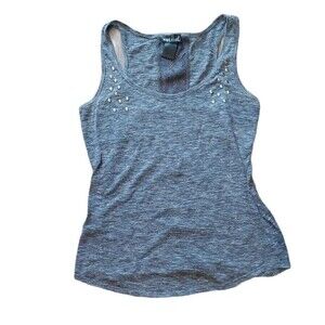 Wet Seal Blue Studded Tank Top Size Small